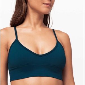 Lululemon Ebb to Street Bra II, Night Diver, size 4